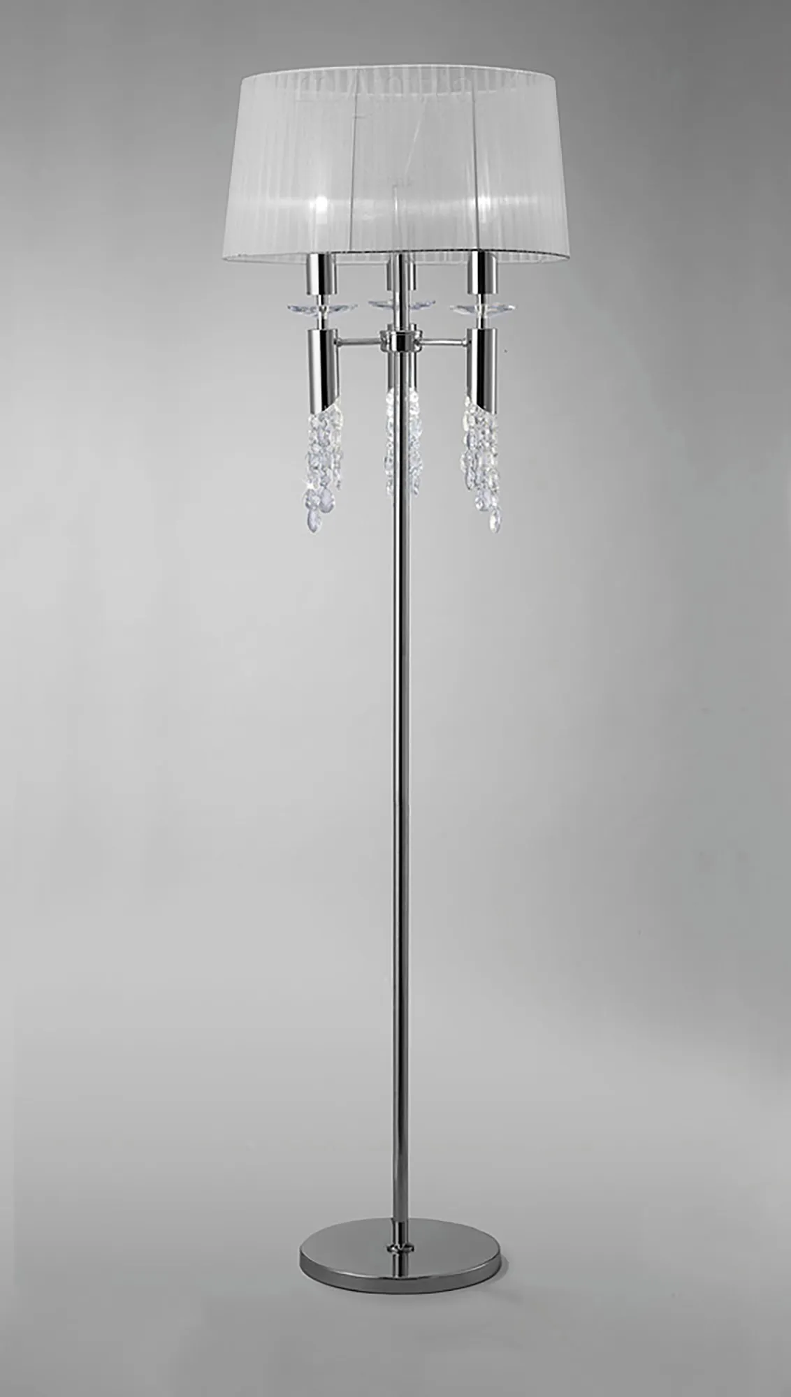 Tiffany Polished Chrome Crystal Floor Lamps Mantra Shaded Floor Lamps Tiffany Polished Chrome Crystal Floor Lamps Mantra Shaded Floor Lamps